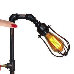 Abajur Masa Lambası Retro Tarzı Kademeli Dimmer Dokunmatik Anahtarlı