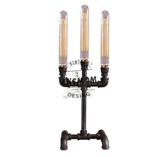 Şamdan Abajur Üçlü Dekoratif Boru Vintage Şamdan Abajur Üçlü Dekoratif Boru Vintage