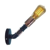 Aplik Duvar Aydınlatma Retro Tarzı Bakır Duylu Spiral Bakır Tel Aplik Duvar Aydınlatma Retro Tarzı Bakır Duylu Spiral Bakır Tel