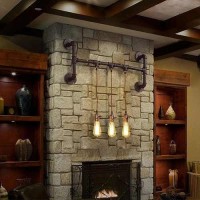 Aplik Gotik Tarzı Su Borusu Şömine Üstü Aydınlatma