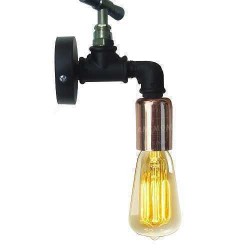 Su Borusu Aplik Duvar Aydınlatma Retro Tarzı Rustik Çeşme Tasarımlı Su Borusu Aplik Duvar Aydınlatma Retro Tarzı Rustik Çeşme Tasarımlı