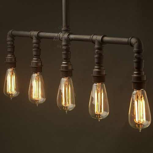 Avize Beş Ampüllü Gotik Tarz Su Borusu