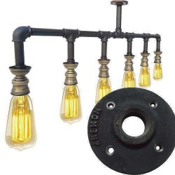 Avize Eskitme Duylu Altı Ampüllü Gotik Tarz Su Borusu Karbon Çelik Döküm Flanş Avize Eskitme Duylu Altı Ampüllü Gotik Tarz Su Borusu Karbon Çelik Döküm Flanş