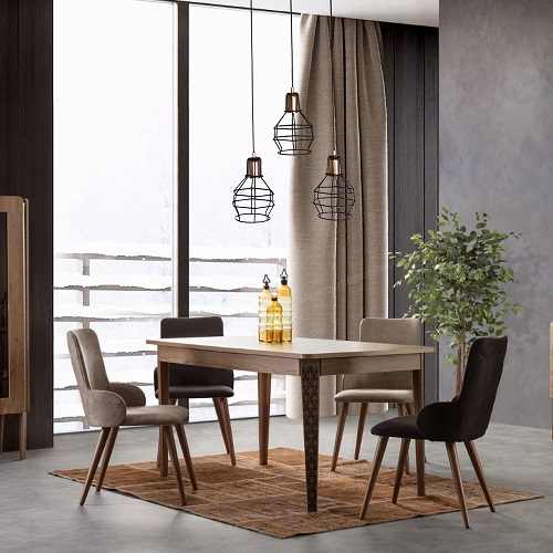 Avize Sarkıt Üç Bakır Duylu Retro Tarzı Metal