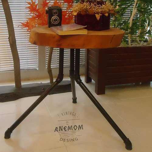 Kütük Sehpa Endüstriyel Boru Retro Tarz Cafe Bar Bistro Kütük Sehpa Endüstriyel Boru Retro Tarz Cafe Bar Bistro