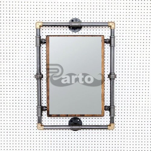 Vintage Retro Tarz Ayna Metal Boru
