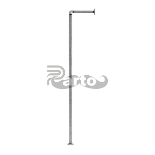 Anemom Elbise Askısı Vintage Tarz Metal Boru Duvar Tipi