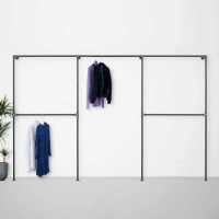 Elbise Askılığı Portmanto Beş Bölümlü Gardrop Duvar Tipi Su Borusu Retro Tarz Elbise Askılığı Portmanto Beş Bölümlü Gardrop Duvar Tipi Su Borusu Retro Tarz