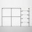 Elbise Askılığı Portmanto Üç Bölümlü Dort Raflı Gardrop Duvar Tipi Su Borusu Retro Tarz