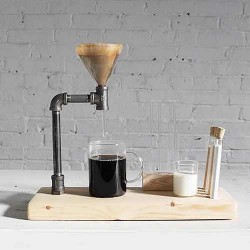 Retro Tarz Filtre Kahve Süzme Demleme Aparat Standı