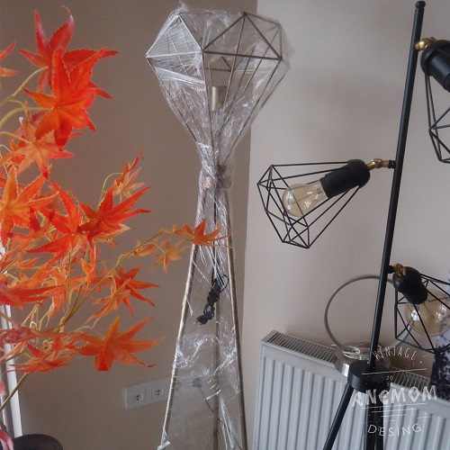 Lambader Retro Tarzı Diamond Metal Eskitme