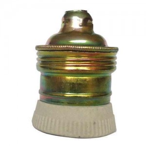 Metal Duy Porselen Eskitme Dekoratif Vintage Rustik E27 Vidalı Endüstriyel Tarz