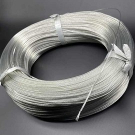 Neon Led Tabela Görünmez Hayalet Kablo Şeffaf Yuvarlak 2x0.22 Çok Telli Kalaylı Bakır 100 mt