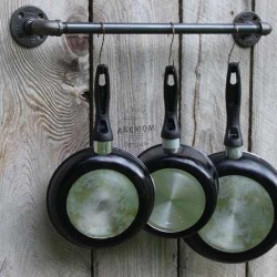 Retro Rustik Mutfak Tava Kepçe Asacağı 50cm Retro Rustik Mutfak Tava Kepçe Asacağı 50cm