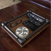 Endüstriyel Boru Vintage Servis Tepsisi Endüstriyel Boru Vintage Servis Tepsisi